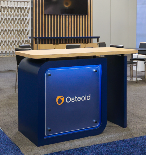 Osteoid Custom Trade Show Reception Desk