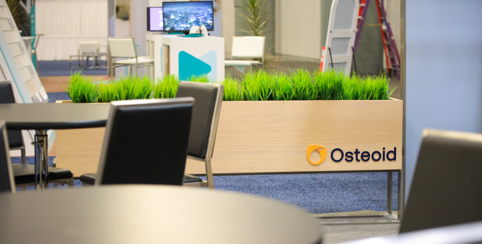 Osteoid Custom Trade Show Booth Planter