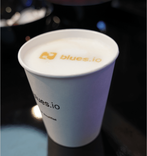 Blues Coffee with Logo